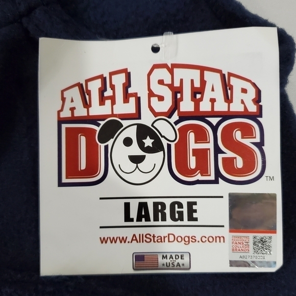New All Star Dogs Auburn University Embroidered Hooded Sleeveless Dog Sweater Lg - Picture 5 of 9